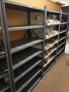 lot 759 image: Metal Shelving - Three Units