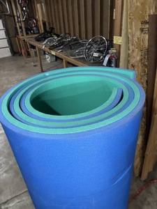lot 762 image: Floating Oasis 6 x 15 Foot Foam Island Water Pool Lake Lounger Play Pad Mat