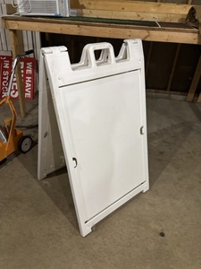 lot 763 image: Plastic A-Frame Sign