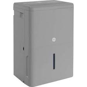 lot 8 image: GE 50-Pint Dehumidifier with Built-in Pump for Basement, Garage or Wet Rooms up to 4500 sq. ft. in GreyCustomer Returns See Pictures