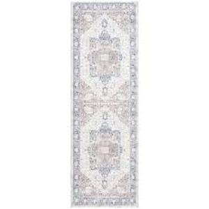 lot 20 image: Home Decorators Collection Silky Medallion Multi 2 ft x 7 ft Medallion Polyester Runner Rug Customer Returns See Pictures
