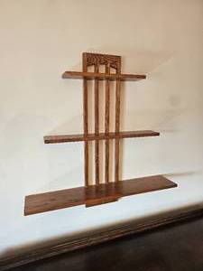 lot 367 image: Slotted Misson Curio Shelf