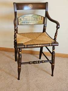lot 206 image: United States Merchant Marine Academy Hitchcock Chair