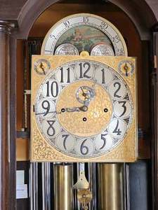 lot 12 image: Stunning Herschede Hall Clock featuring Moondial & Tube Chimes