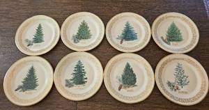 lot 239 image: 76-83 Lenox Christmas Tree Plates