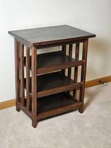 lot 287 image: Mission Styled Shelved Side Table