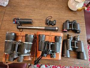 lot 376 image: Vintage Group of Binoculars