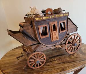 lot 180 image: Legends of the Old West Wells Fargo Stage Coach