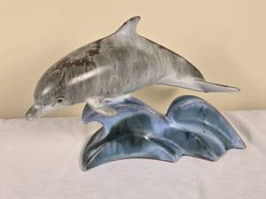 lot 68F image: Adorable Vintage Ceramic Animal Statuette - Andersen Designs - Dolphin