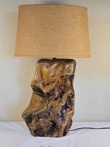 lot 95 image: Incredible Aspen Burl Table Lamp