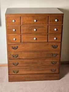 lot 91 image: Vintage Solid Rock Maple Dresser - Vermont of Winooski