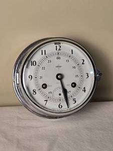 lot 31 image: Vintage Silver Swift Marine Clock