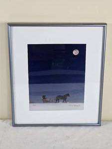 lot 85 image: SIGNED Enchanting Fine Art Print - Winter Moon - 54100