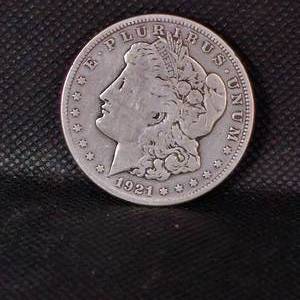 lot 14 image: 1921 Morgan Silver Dollar
