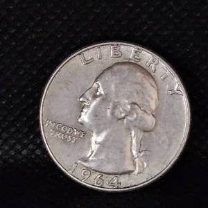 lot 15 image: 1964 Silver Washington Quarter