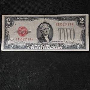 lot 17 image: 1928 Red Seal $1 Bill, Series G