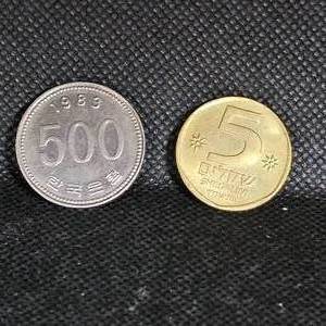lot 49 image: 1983-500 Korea Won, Israel 5 Sheqalim