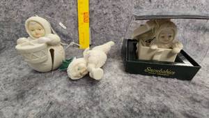 lot 74 image: Snowbabies Bisque Ornament, Noel(no box cover), Little Drummer jingle Baby