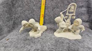 lot 95 image: Snowbabies Ring the Bell, Its Christmas, We make a Great Pair