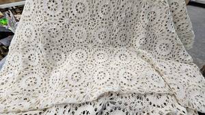 lot 104 image: Crocheted Bed Spread, beautiful