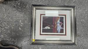 lot 107 image: 3 French Hens, 1983 print by Mario Hernandez, framed, signed and numbered