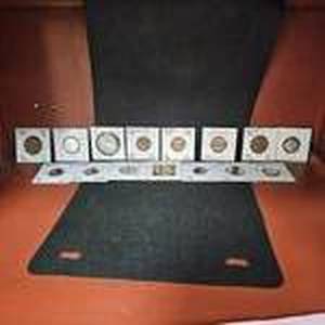 lot 150 image: Lot of 15 Foreign Coins, Carded