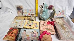 lot 11 image: Frog Pitcher, Storage Boxes