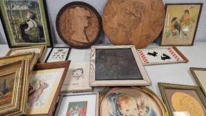 lot 62 image: Assorted Vintage Picture Lot