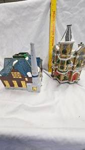 lot 96 image: Snow Village Jacks Corner Barbershop, Factory