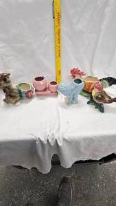 lot 131 image: Animal Planters Lot