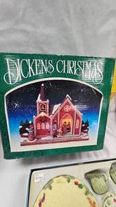 lot 133 image: Dickens Christmas . 3 Veggie Tea Sets