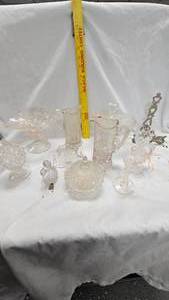 lot 143 image: Clear Glass Dishes Lot