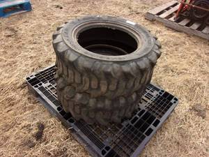 lot 57 image: Set of Samson 10-16.5 Skidsteer Tires