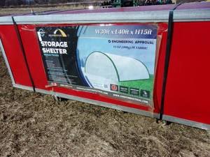 lot 5 image: Golden Mountain 30x40x15 Dome Shelter (UNUSED)