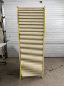 lot 8 image: Herman Miller Milcare Storage Supply Multiple Drawer Cabinet With Roll Up Accordion Door Closure - In Great Condition