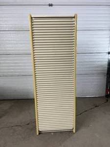 lot 16 image: Herman Miller Milcare Storage Supply Multiple Drawer Cabinet With Roll Up Accordion Door Closure - In Great Condition