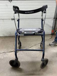 lot 68 image: MSRP $500 Dolomite Legacy Rollator Upright Walker - In Great Condition