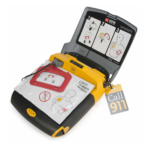 lot 24 image: MSRP $2500 Physio Control LIFEPAK CR Plus AED Emergency Defibrillator WBattery & Pads -Fully Automatic AHA Voice & Graphic Prompts - Works Great Guaranteed However Pads & Battery Are Expired & Should Be Replaced Soon