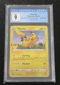 lot 8 image: 2021 Pokemon General Mills Promo #SWSH039 Pikachu CGC 9