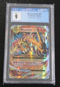 lot 11 image: 2016 Pokemon XY Evolutions M Charizard EX #13108 CGC 9