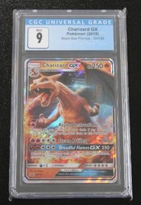 lot 12 image: 2019 Pokemon Black Star Promo Charizard GX #SM195 CGC 9