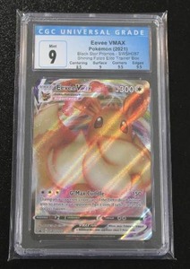 lot 23 image: 2021 Pokemon Black Star Promo Eevee VMAX #SWSH087 CGC 9