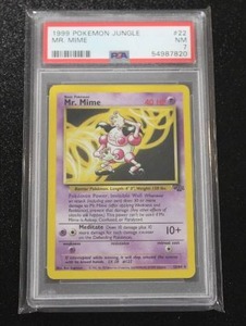 lot 36 image: 1999 Pokemon Jungle Mr. Mime #2264 PSA 7