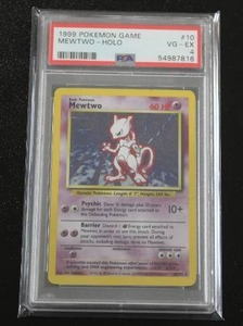 lot 44 image: 1999 Pokemon Base Set Holo Mewtwo #10102 PSA 4