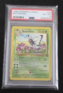 lot 46 image: 1999 Pokemon Jungle Butterfree #3364 PSA 6