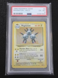 lot 54 image: 1999 Pokemon Base Set Holo Magneton #9102 PSA 6