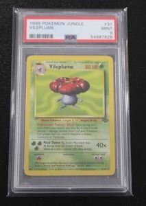 lot 55 image: 1999 Pokemon Jungle Vileplume #3164 PSA 9