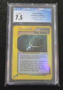 lot 75 image: 2003 Pokemon Aquapolis Reverse Holo Time Shard #135147 CGC 7.5