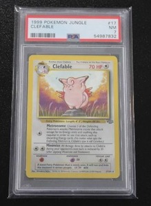 lot 77 image: 1999 Pokemon Jungle Clefable #1764 PSA 7