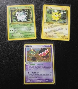 lot 90 image: Pokemon Vintage 1st Edition & Holo Rare Lot  3 Cards